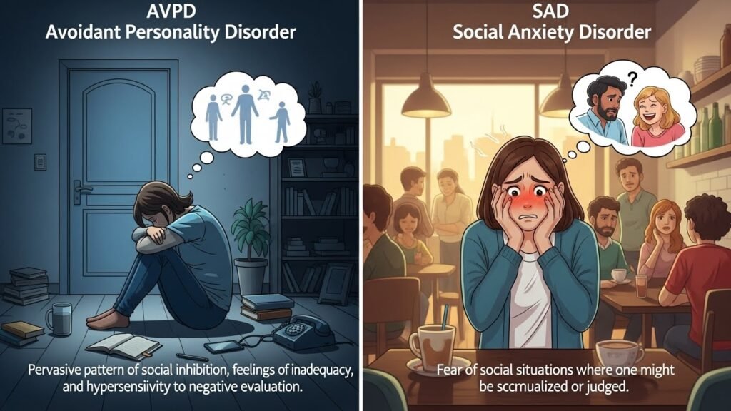Avoidant Personality Disorder vs Social Anxiety