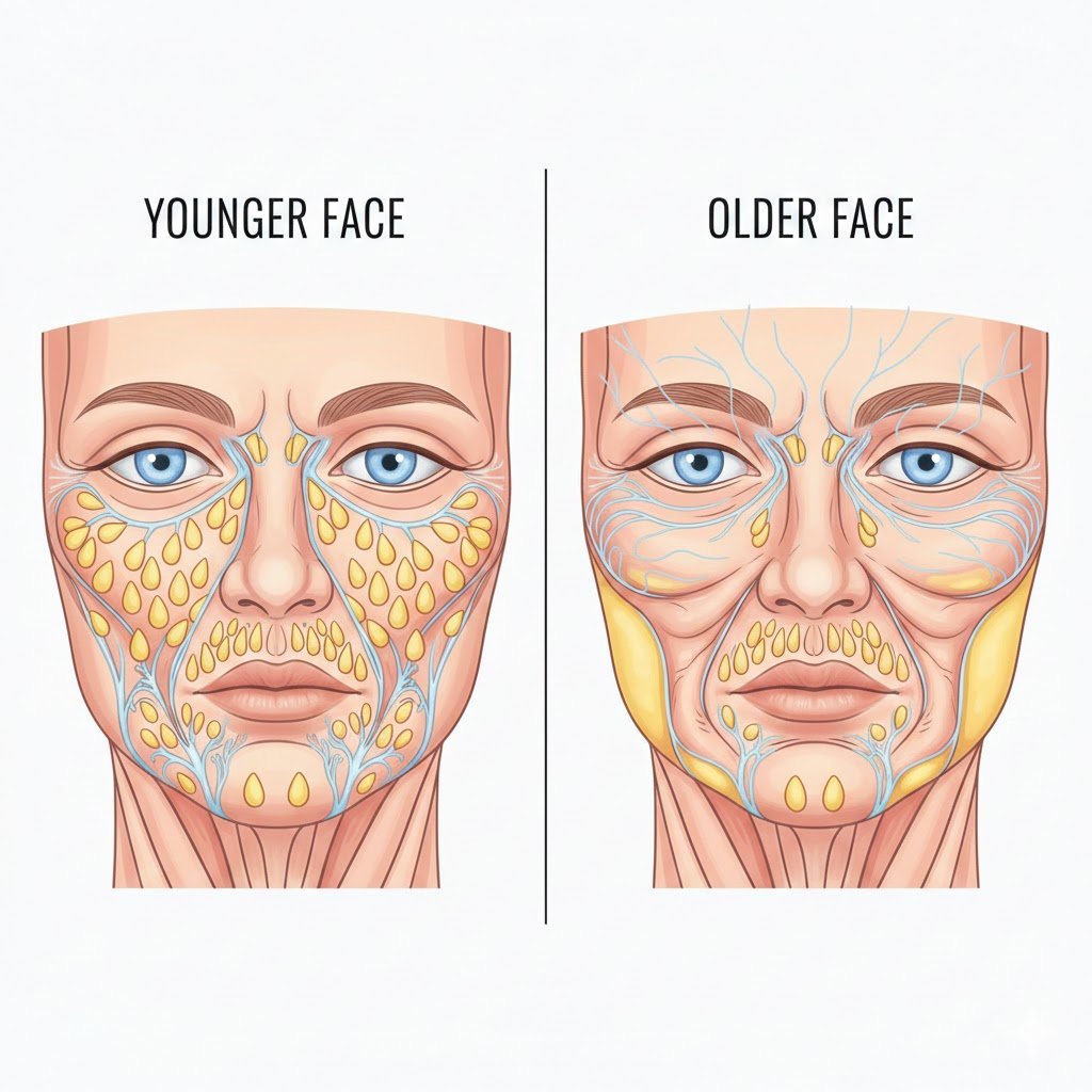 How the Face Stores Fat Differently