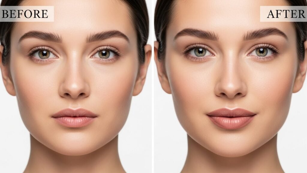 Lip Flip Before and After