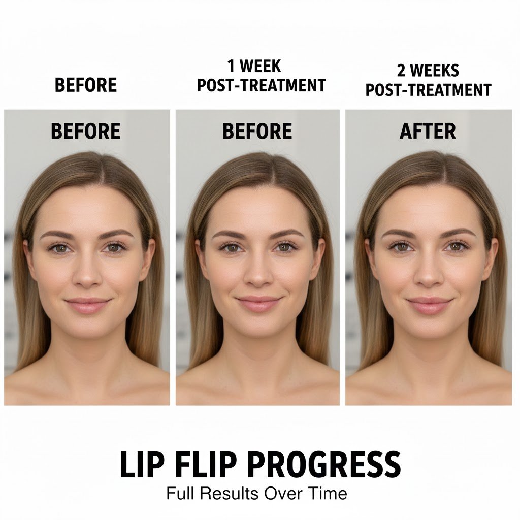 Lip Flip Progress Photos