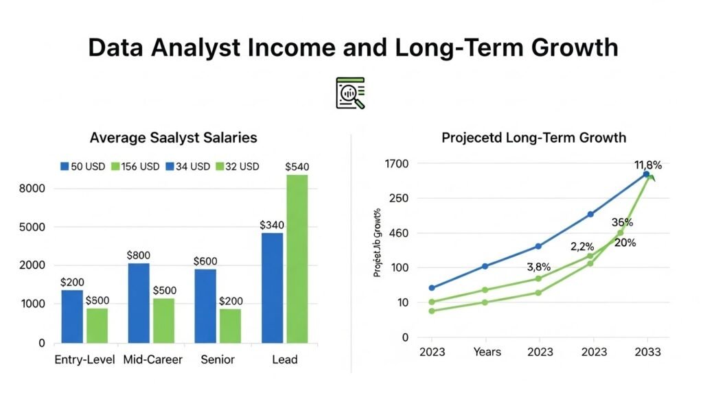 Data Analyst Income and Long-Term Growth