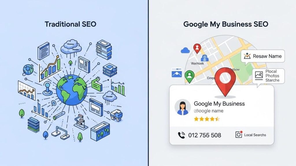 Google My Business SEO Is Not Traditional SEO