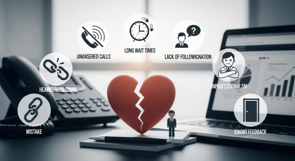 Common mistakes that kill your customer care and service