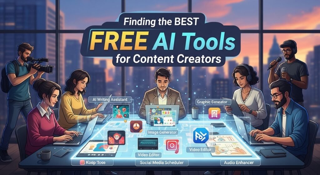 Finding the best free ai tools for content creators