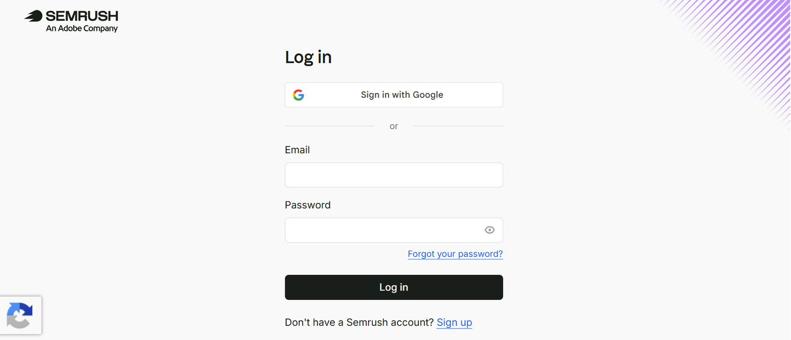 semrush login